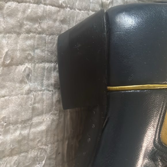 LARRY MAHAN Women's GORGEOUS Vintage Inlay Yellow and Blue Cowboy Boots - Picture 5 of 8